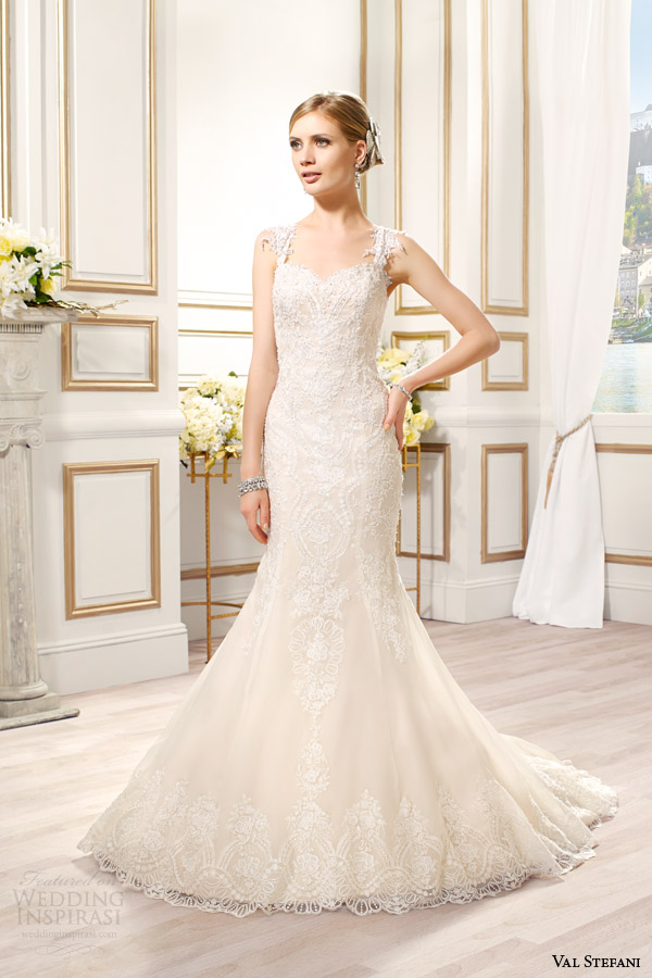 val stefani bridal spring 2015 style d8084 danica mermaid wedding dress embroidered applique straps