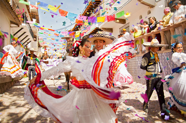 vibrant mexican art culture at puerto vallarta mexico