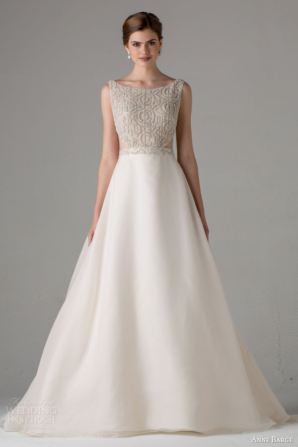 anne barge bridal fall 2015 greer sleeveless a line wedding dress