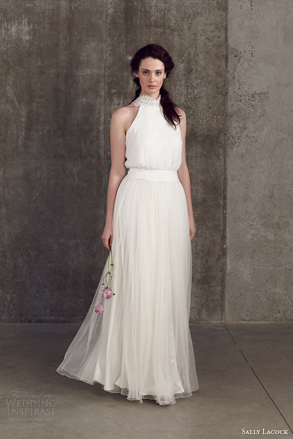 sally lacock wedding dresses 2014 bridal separates collection juniper halter neck top rosemary skirt