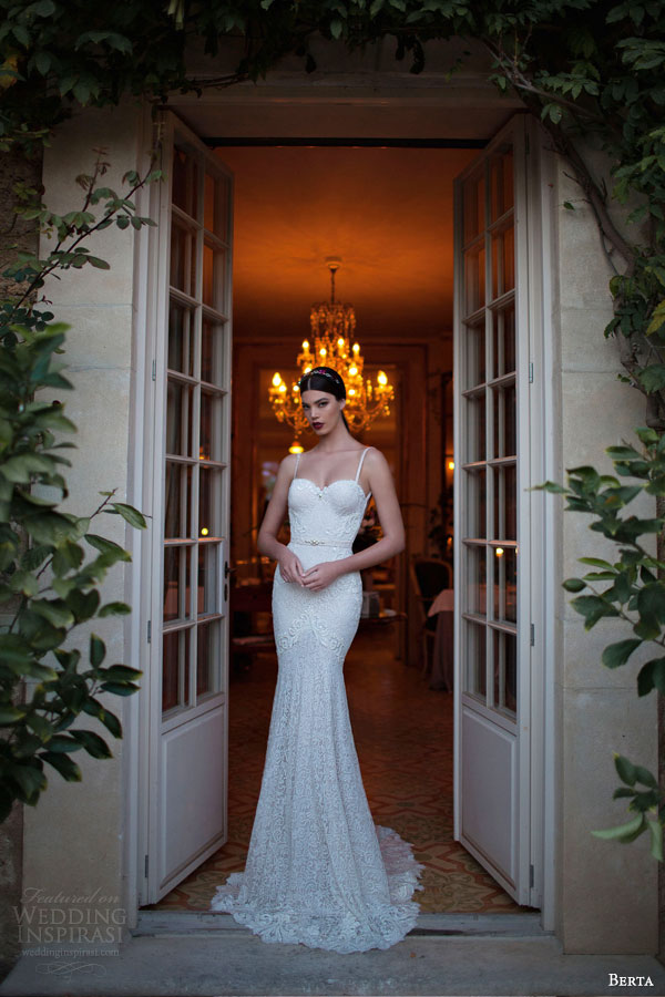 berta 2015 sleeveless lace sheath wedding dress thin straps sweetheart bodice berta 2015 sleeveless lace sheath wedding dress thin straps sweetheart bodice
