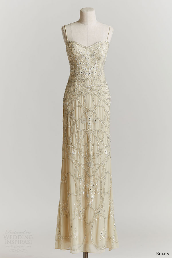 bhldn spring 2015 aria wedding dress 1920s style beaded with straps