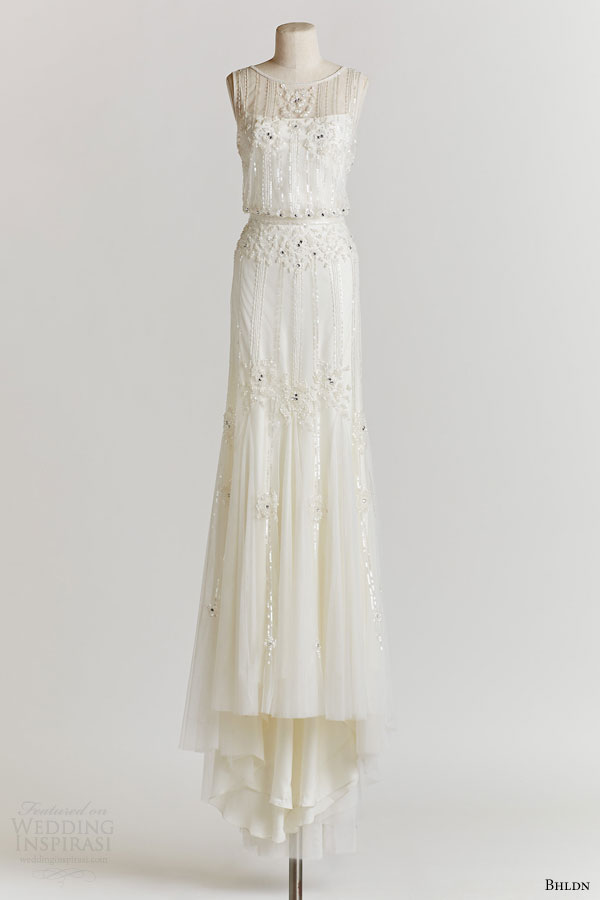 bhldn spring 2015 magnolia sleeveless beaded blouson wedding dress