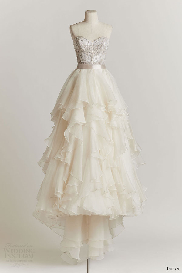 bhldn spring 2015 strapless wedding dress maelin corset priya skirt