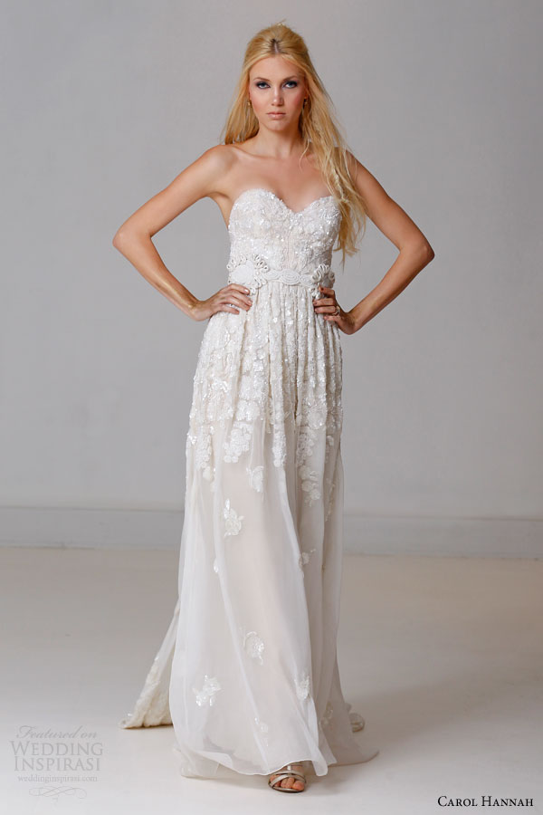 carol hannah bridal 2015 alchemist chrysolite strapless sweetheart wedding dress