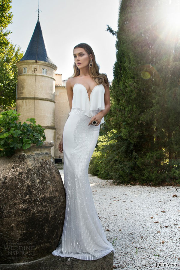 julie vino fall 2015 bridal provence infinity sexy wedding dress sheath skirt