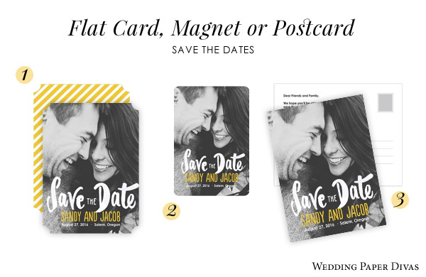save the date budget flat card magnet postcard genuine love wedding paper divas