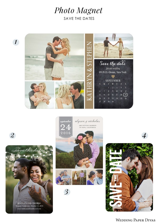 save the date magnet photo calendar styles wedding paper divas