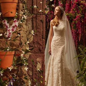 bhldn spring 2015 bridal jewel neckline embroidered organza ivory mermaid wedding dress adalynn