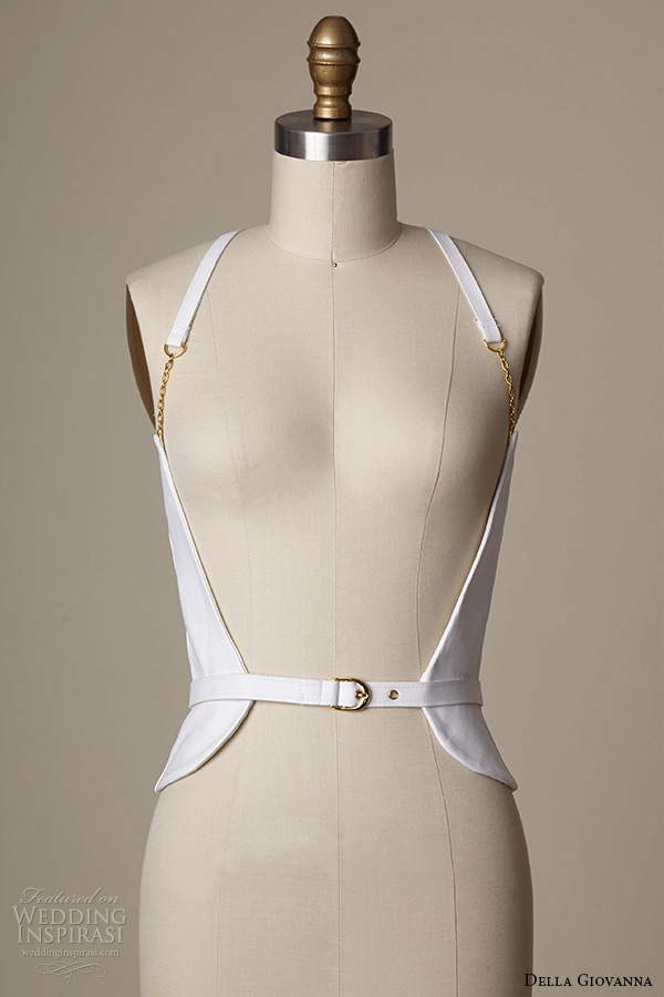 della giovanna wedding dress 2015 bridal leather harness with metal hardware jennifer