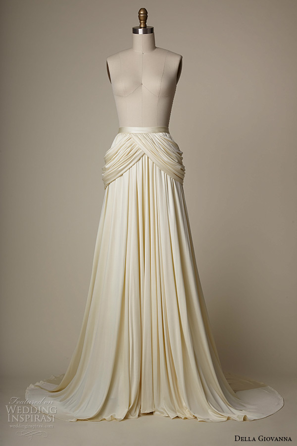 della giovanna wedding dress 2015 bridal silk knit jersey grecian draped skirt sarah