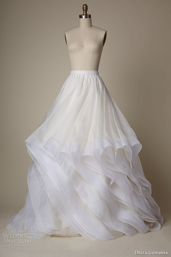 della giovanna wedding dress 2015 bridal silk organza ruffle ball gown skirt with horsehair corinne