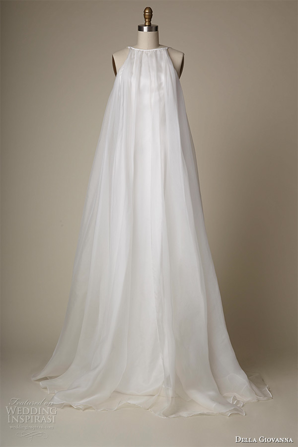 della giovanna wedding dress 2015 bridal sleeveless silk organza pleated trapeze gown alexandria