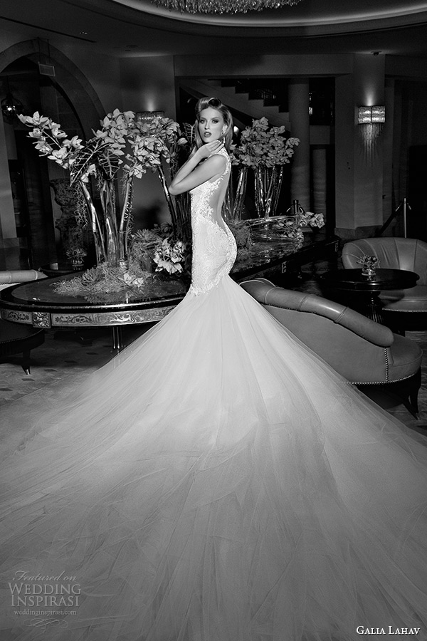 galia lahav 2015 jazz age wedding dress embroidered strap corset bodice blush ivory detachable tullet skirt train mermaid bridal gown loretta 1507