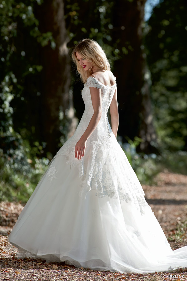 cymbeline bridal 2015 haron off the shoulder ball gown wedding dress