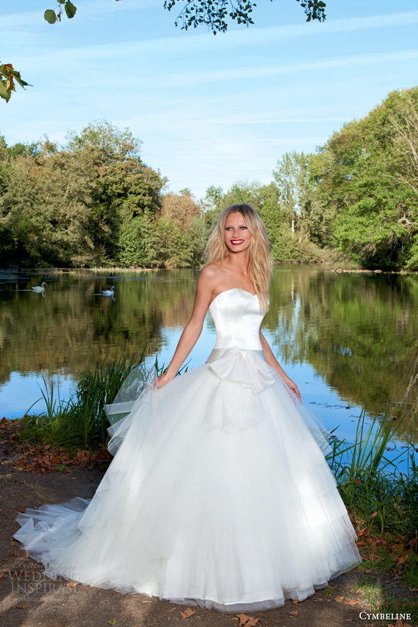 cymbeline bridal 2015 herolinda strapless ball gown wedding dress