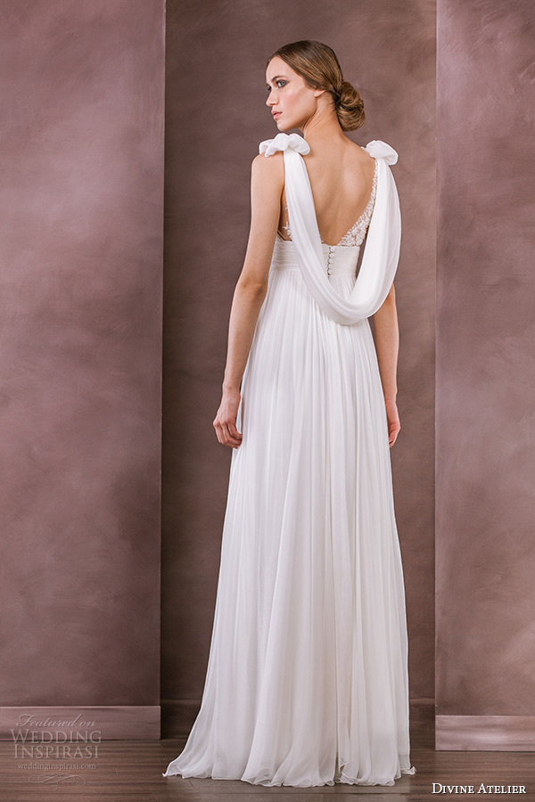 divine atelier wedding dress 2015 bridal v neckline sleeveless grecian empire gown raysa back