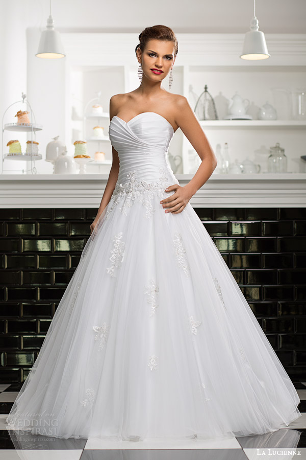 la lucienne bridal 2015 ametyst strapless ball gown wedding dress