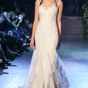 persy couture 2015 wedding dresses bridal sleeveless sweetheart  neckline lace strap embroidery bodice mermaid gown