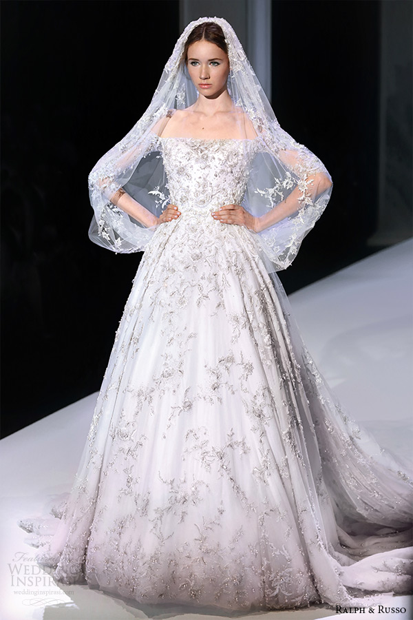 ralph and russo spring 2015 couture collection off the shoulder beaded applique white wedding ball gown ralph and russo spring 2015 couture collection off the shoulder beaded applique white wedding ball gown