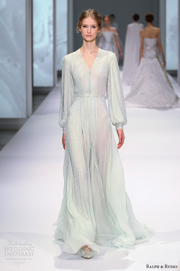 ralph and russo spring 2015 couture collection v neckline long sleeve sheath beaded dress ralph and russo spring 2015 couture collection v neckline long sleeve sheath beaded dress