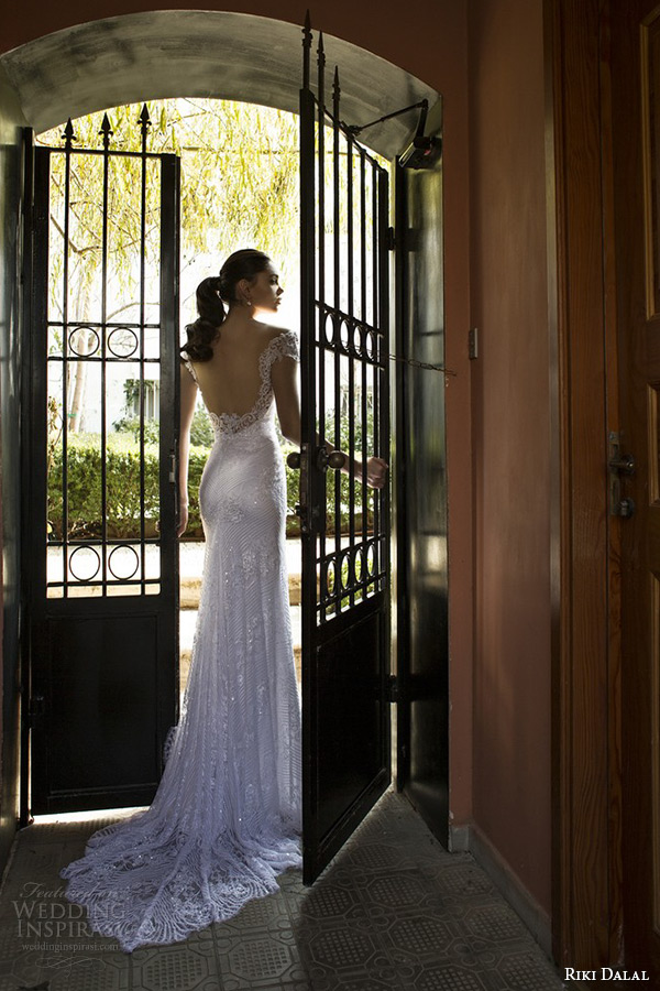 riki dalal wedding dress 2015 bridal lace cap sleeves sweetheart neckline sheath gown back riki dalal wedding dress 2015 bridal lace cap sleeves sweetheart neckline sheath gown back