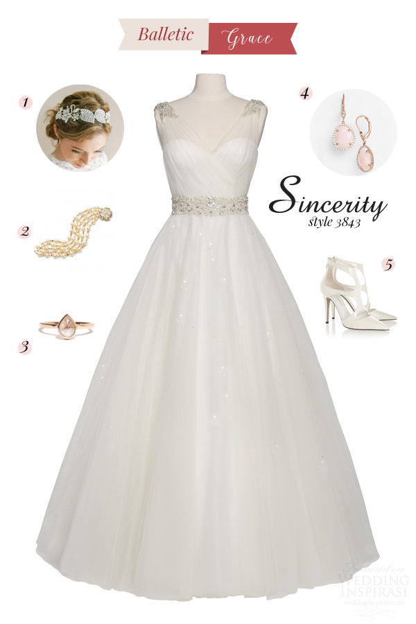 sincerity bridal style 3843 sleeveless ball gown wedding dress bridal inspiration balletic grace pink pearl rose gold