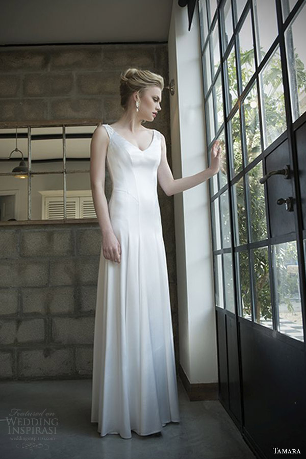 tamara israeli bridal 2014 2015 bella sleeveles wedding dress lace