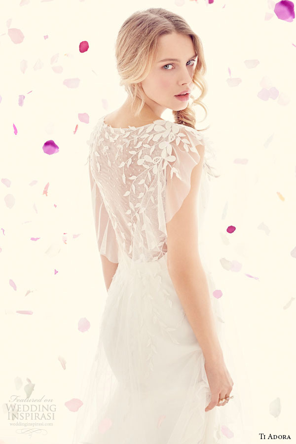 ti adora weding dress spring 2015 ivory charmeuse modified a line gown detachable embroidered net wrap dress 7512 zoom back