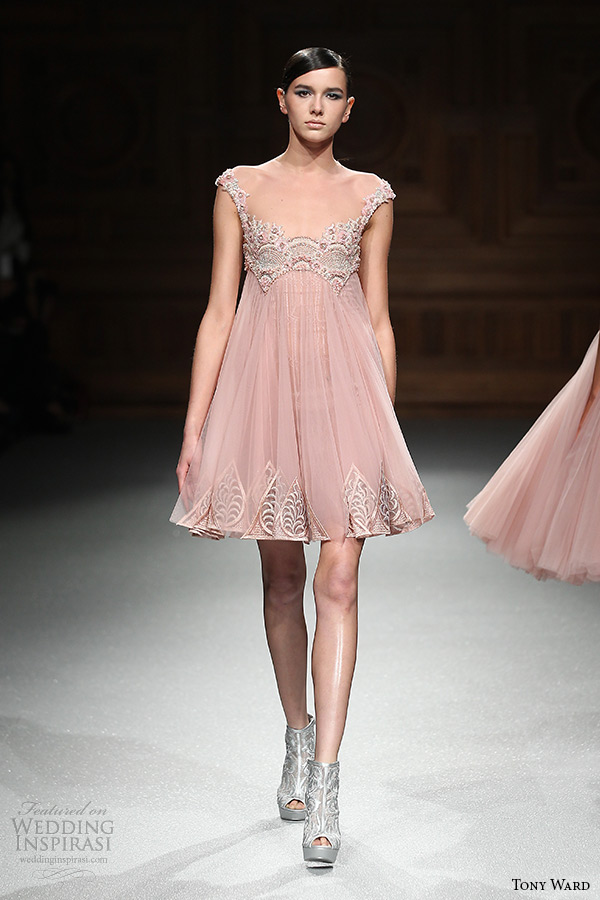 tony ward couture spring summer 2015 runway babydoll pink dress