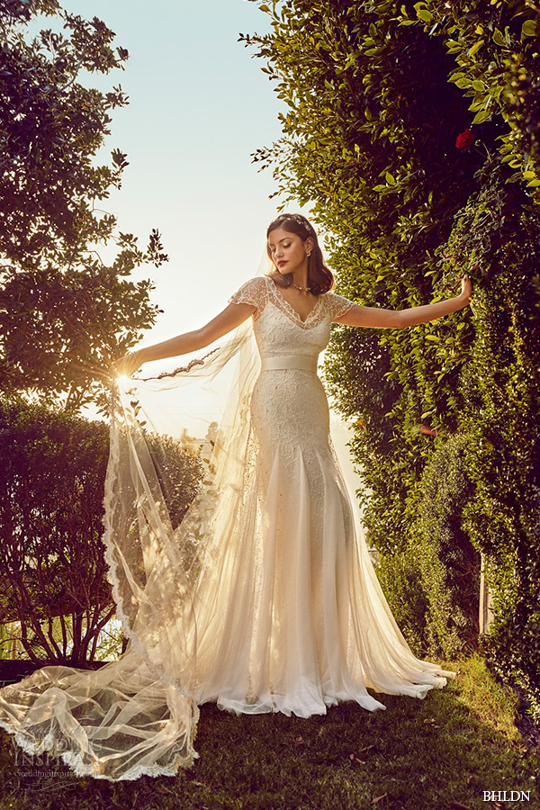 bhldn spring 2015 wedding dresses cap sleeves v neckline lace modified a line ivory bridal gown rosamund signe vilstrup photo los angeles california