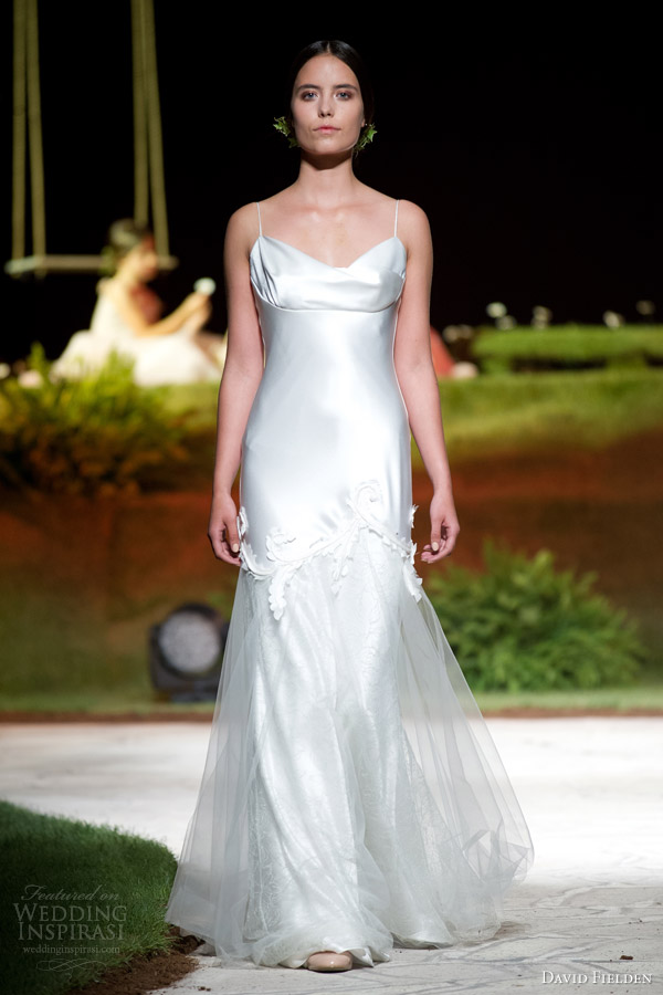david fielden 2015 bridal 8309 sleeveless wedding dress straps