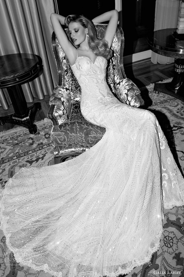 galia lahav 2015 tales of jazz age 2 audrey wedding dress illusion front view sitting position