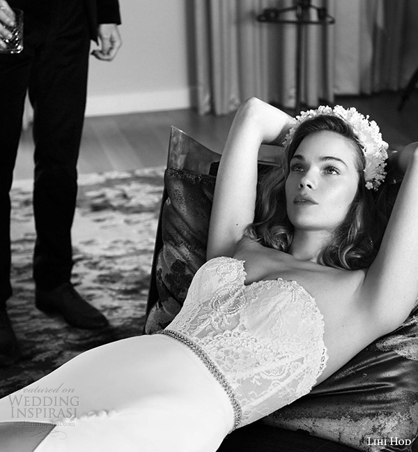 lihi hod wedding dresses 2015 bridal strapless sleeveless sweetheart neckline bustier corset lace bodice sheath gown style shelia 2 lihi hod wedding dresses 2015 bridal strapless sleeveless sweetheart neckline bustier corset lace bodice sheath gown style shelia 2
