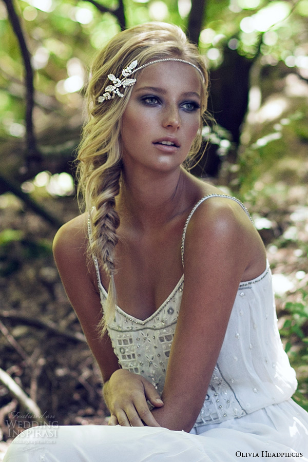 Olivia Headpieces  W Label Bridal Hair  Accessories 