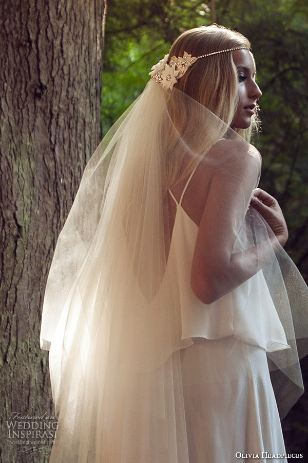 olivia headpieces bridal accessories 2015 w label wedding headband swarovski crystals ivory chain style west