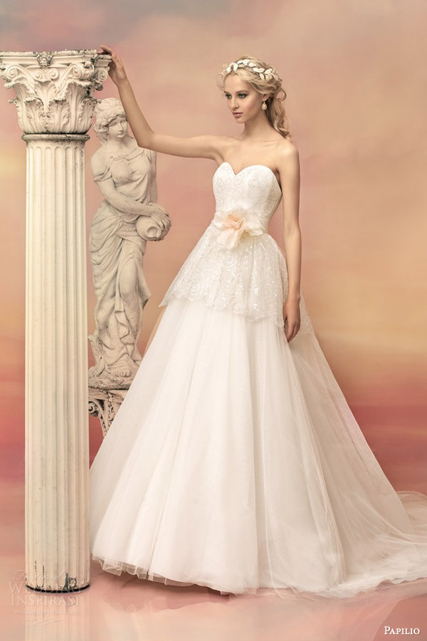 papilio bridal 2015 adonia strapless ball gown wedding dress lace peplum bodice papilio bridal 2015 adonia strapless ball gown wedding dress lace peplum bodice
