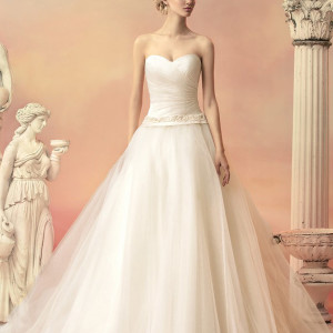 papilio bridal 2015 atlanta strapless ball gown wedding dress detachable train