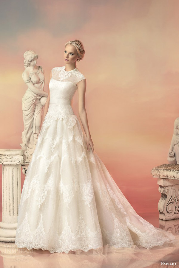 papilio bridal 2015 aurora embroidered sequin cap sleeve high neck lace ball gown wedding dress papilio bridal 2015 aurora embroidered sequin cap sleeve high neck lace ball gown wedding dress