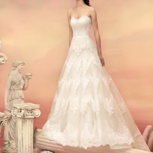 papilio bridal 2015 castillo strapless lace ball gown wedding dress