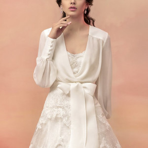 papilio bridal 2015 castillo strapless lace ball gown wedding dress chiffon long sleeve bolero jacket