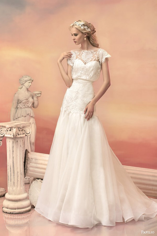papilio bridal 2015 melissa chantilly lace organza blouson wedding dress papilio bridal 2015 melissa chantilly lace organza blouson wedding dress