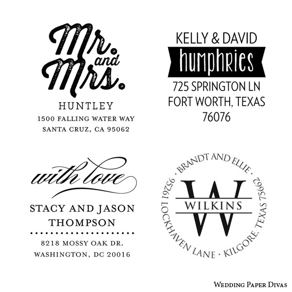 wedding paper divas custom self inking rubber stamp return address wedding invitations back envelope flap wedding paper divas custom self inking rubber stamp return address wedding invitations back envelope flap