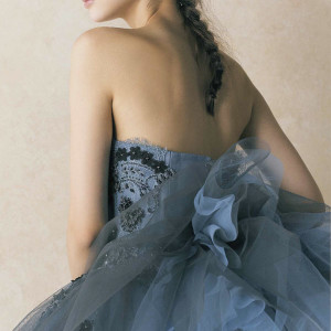 anteprima bridal 2013 izumi ogino blue gray strapless ball gown wedding dress ant0064