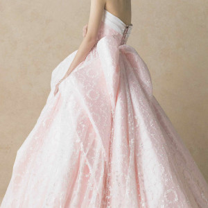 anteprima bridal pink strapless ball gown wedding dress ant0060