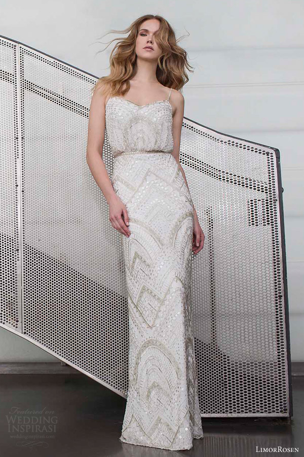 limor rosen 2015 alice sleeveless embellished wedding dress spaghetti straps full view urban dreams