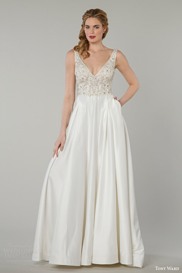 tony ward bridal spring 2016 scarlett sleeveless wedding dress