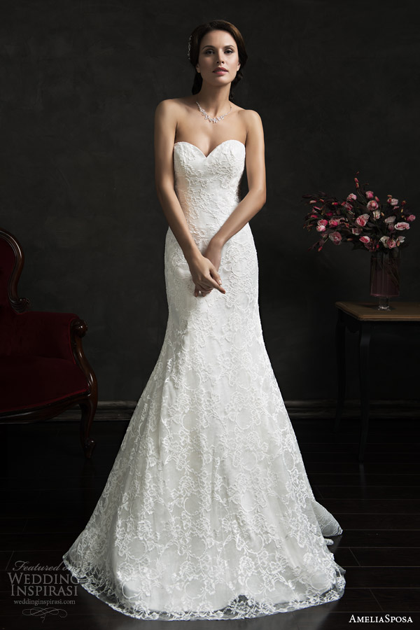 amelia sposa 2015 bridal teofila strapless wedding dress illusion 