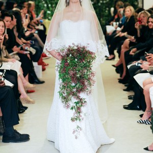 carolina herrrera bridal spring 2016 jensen strapless lace mermaid trumpet wedding dress sweetheart neckline