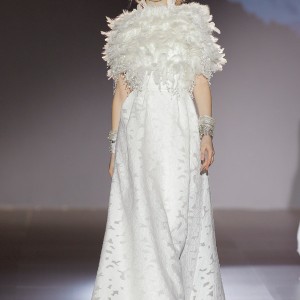 jesus peiro 2016 nanda devi bridal chandraki peacock wedding dress fil coupe cotton silk damask diamond back